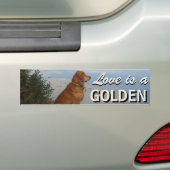 Liebe ist ein goldener Retriever Autoaufkleber (Auf Auto)