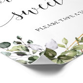 Liebe ist ein goldfarbenes bohines Grün und Gold Poster (Ecke)