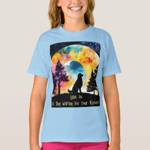 Liebe ist ein Hund Aquarell T-Shirt
