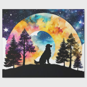 Liebe ist ein Hund, der auf dich wartet Geschenkpapier