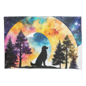 Liebe ist ein Hund, der für Sie gewartet wird Kissenbezug (Vorderseite-Links)