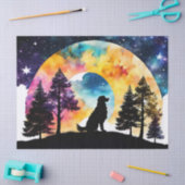 Liebe ist ein Hund, der für Sie gewartet wird Seidenpapier (Basteln)