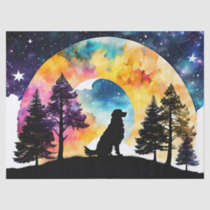 Liebe ist ein Hund, der für Sie gewartet wird Seidenpapier