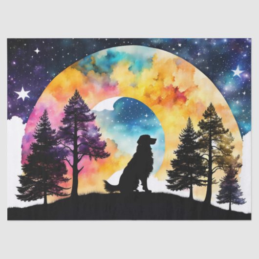 Liebe ist ein Hund, der für Sie gewartet wird Seidenpapier (Vorderseite)