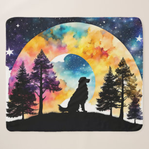 Liebe ist ein Hund, der für Sie gewartet wird Sherpadecke