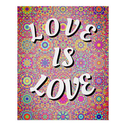 Liebe ist ein Liebe-Poster Poster (Vorderseite)