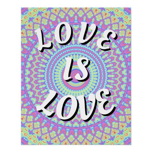 Liebe ist ein Liebe-Poster Poster (Vorderseite)