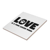 Liebe ist ein mit Beinen versehenes Wort vier Fliese (Seite)