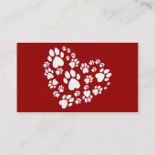 Liebe ist ein mit Beinen versehenes Wort vier Visitenkarte (Rückseite)