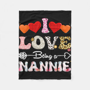 Liebe ist ein Nannie Leopard und Amp; Buffalo Fun  Fleecedecke