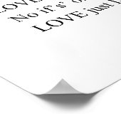 Liebe ist ein Poesie-Wand-Poster Poster (Ecke)