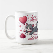 Liebe ist ein Pursuit, das es wert ist, Niedliche Kaffeetasse (Links)