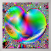 Liebe ist ein Regenbogen Poster (Vorne)