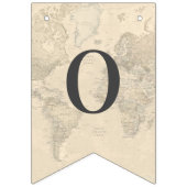 Liebe ist ein Reiseplan Hochzeitszeitszettel Braut Wimpelkette (Zweite Fahne)