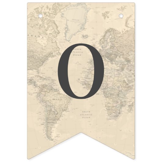 Liebe ist ein Reiseplan Hochzeitszeitszettel Braut Wimpelkette (Zweite Fahne)