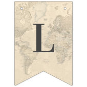 Liebe ist ein Reiseplan Hochzeitszeitszettel Braut Wimpelkette (Erste Fahne)