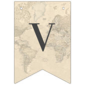 Liebe ist ein Reiseplan Hochzeitszeitszettel Braut Wimpelkette (Dritte Fahne)