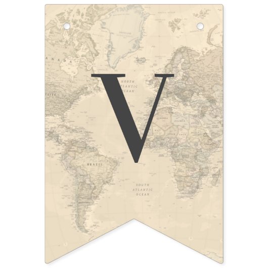 Liebe ist ein Reiseplan Hochzeitszeitszettel Braut Wimpelkette (Dritte Fahne)