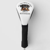 Liebe ist ein Rottweiler Golf Headcover (Vorderseite)