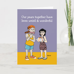 Liebe ist ein seltsamer und wunderbarer Jahrestag Karte