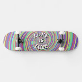 Liebe ist ein Skateboard für Lieben (Horizontal)