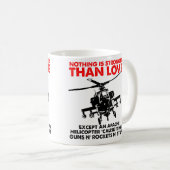 Liebe ist ein starker Funny Mug Kaffeetasse (VorderseiteRechts)