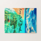 Liebe ist ein Strandpuzzle Puzzle (Horizontal)