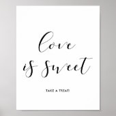 Liebe ist ein süßes Hochzeitszeichen Poster (Vorne)