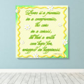 Liebe ist ein Versprechen Leinwanddruck (Insitu (Holzboden))