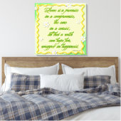 Liebe ist ein Versprechen Leinwanddruck (Insitu (Schlafzimmer))