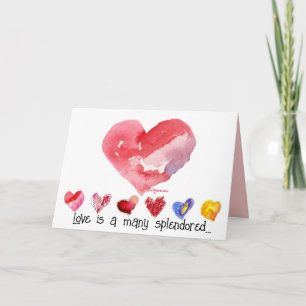 Liebe ist ein vielfach funkelndes .... Valentinska Feiertagskarte