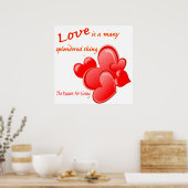 Liebe ist ein vielseitiges Thema, Poster (Küche)