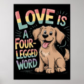 LIEBE IST EIN VIER GESCHRIEBENES WORT POSTER (Vorne)