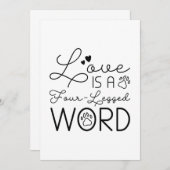 Liebe ist ein vierbeiniges Wort Dankeskarte (Vorne/Hinten)