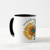 Liebe ist ein vierbeiniges Wort, Hund Lover, Hunde Tasse (Vorderseite Links)