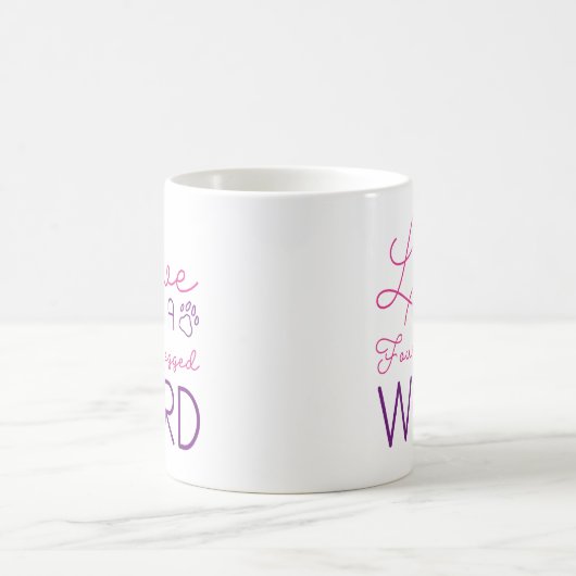 Liebe ist ein vierbeiniges Wort Kaffeetasse (Mittel)