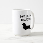 Liebe ist ein vierbeiniges Wort Kaffeetasse (VorderseiteRechts)