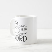 Liebe ist ein vierbeiniges Wort Kaffeetasse (Vorderseite Links)