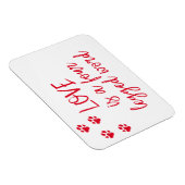 Liebe ist ein vierbeiniges Wort - Niedliches Dog Z Magnet (Rechte Seite)