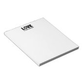 Liebe ist ein vierbeiniges Wort Notizblock (angewinkelt)