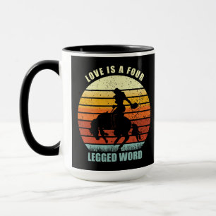 Liebe ist ein vierbeiniges Wort - Pferdeliebhaber Tasse