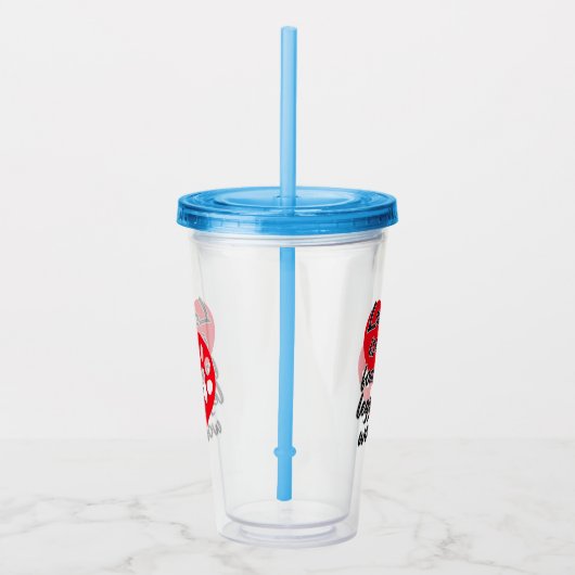 Liebe ist ein vierbeiniges Wort.w Acryltrinkbecher (Rechts)