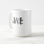Liebe ist ein Weapon Funny Mug Kaffeetasse (Vorderseite Links)