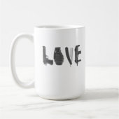 Liebe ist ein Weapon Funny Mug Kaffeetasse (Links)
