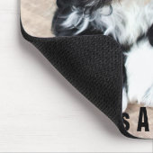 "Liebe ist ein Welpe" mousepad durch Zoltan Buday (Ecke)