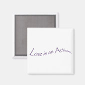 Liebe ist ein Wirkmagnet Magnet (Vorderseite/Rückseite)