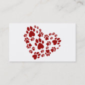 Liebe ist ein Wort mit 4 Buchstaben Visitenkarte (Rückseite)