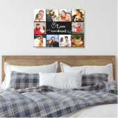 Liebe ist ein wunderschönes 10 Foto Thing Black Leinwanddruck (Insitu (Schlafzimmer))