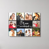 Liebe ist ein wunderschönes 10 Foto Thing Black Leinwanddruck (Vorderseite)
