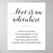 Liebe ist eine Adventure-Bucket-Hochzeit Poster (Vorne)